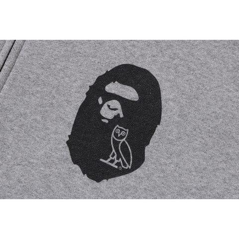 BAPE OVO Shark Full Zip Hoodie Grey