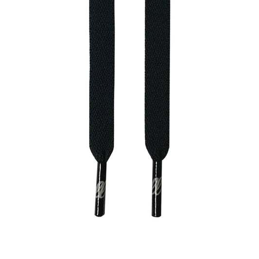 Looped Laces - Noir Flat Shoelaces