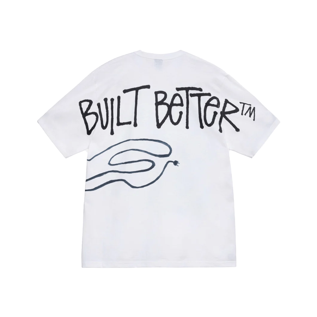 Stussy Better Gift Shop Built Better Tee White