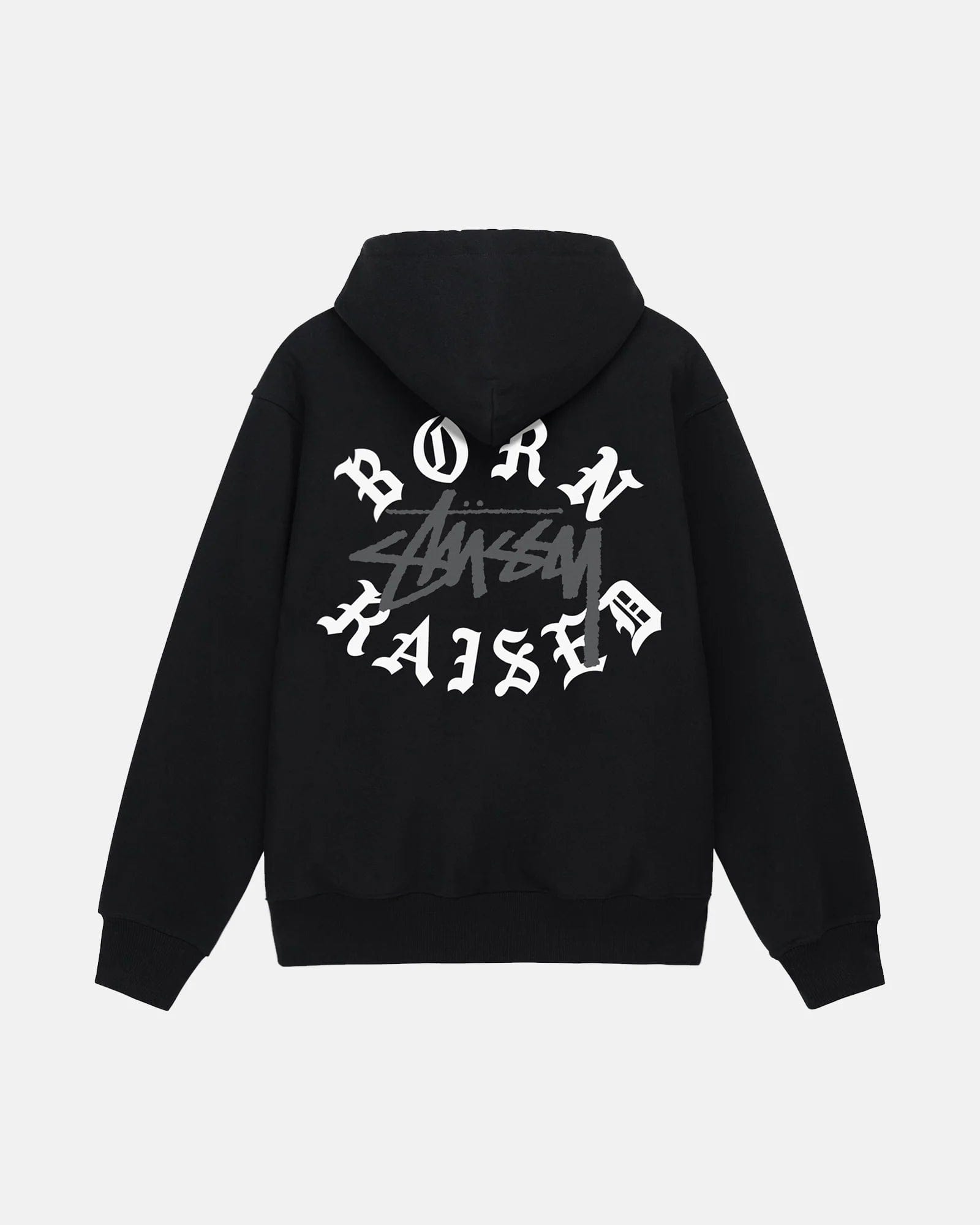 Stussy & Born Raised Logo Zip Hoodie Hype | Good Weather