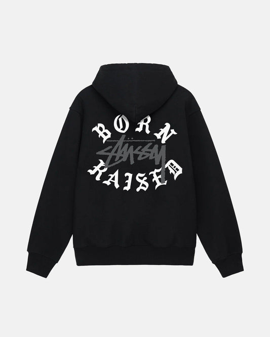 Stussy & Born Raised Logo Zip Hoodie