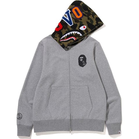 BAPE OVO Shark Full Zip Hoodie Grey