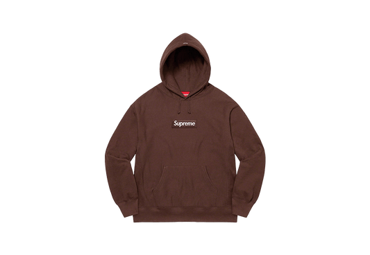Supreme Box Logo Hooded Sweatshirt (FW21) Dark Brown - Preowned