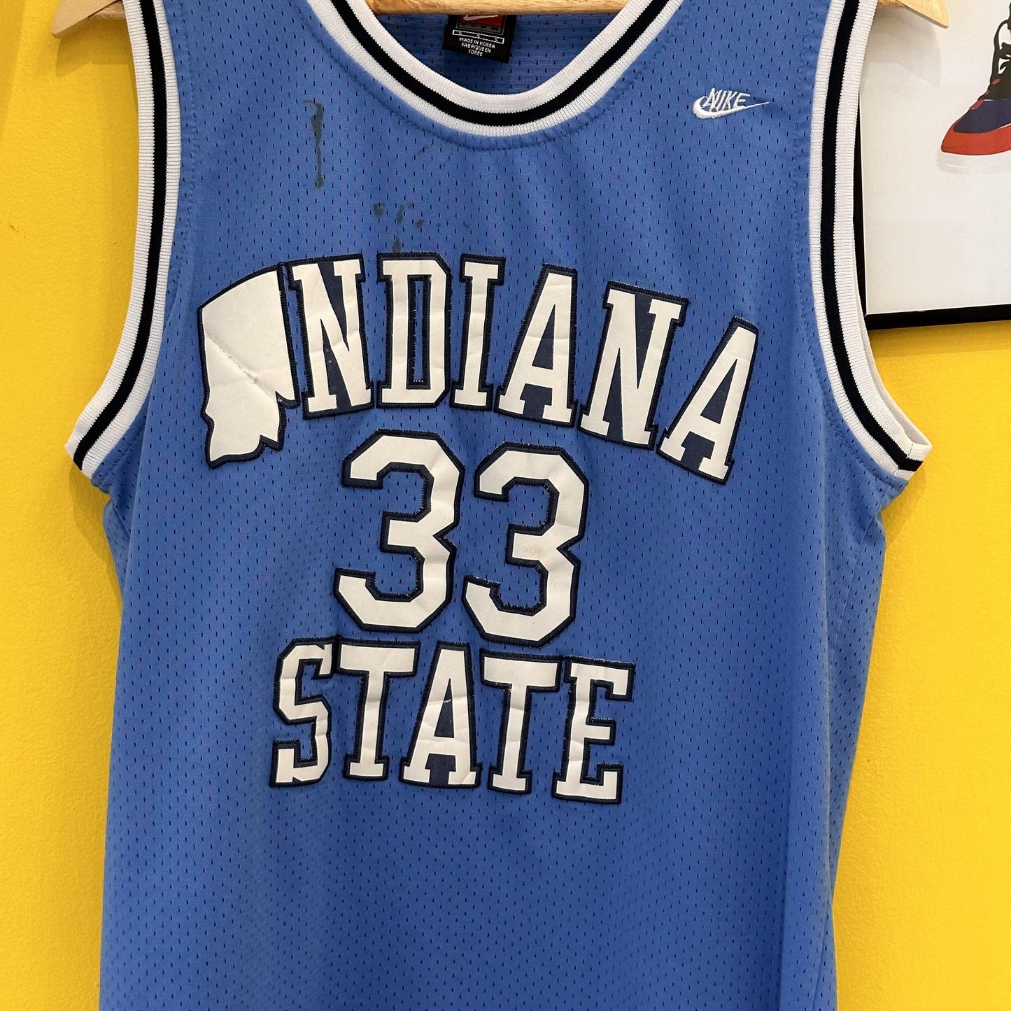 Vintage Larry Bird Indiana State Sycamores NCAA Basketball Jersey